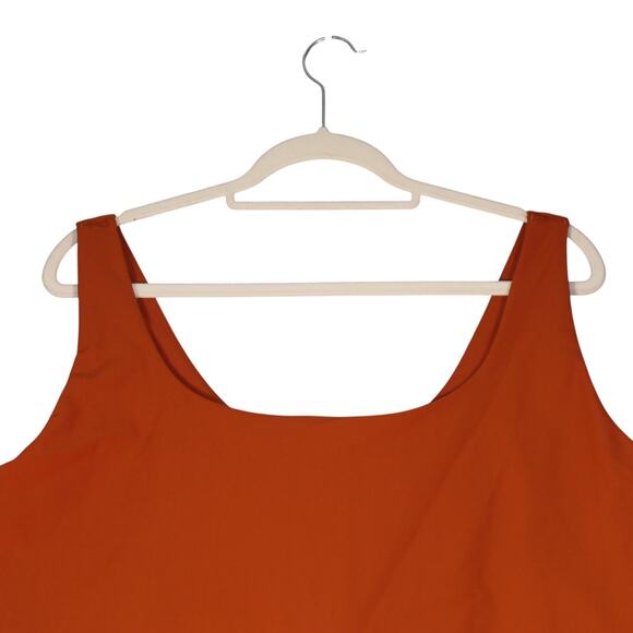 Old Navy Cropped Top Tank Women Plus Size 4X Burnt Orange Built in Bra Hike Golf - Picture 3 of 10